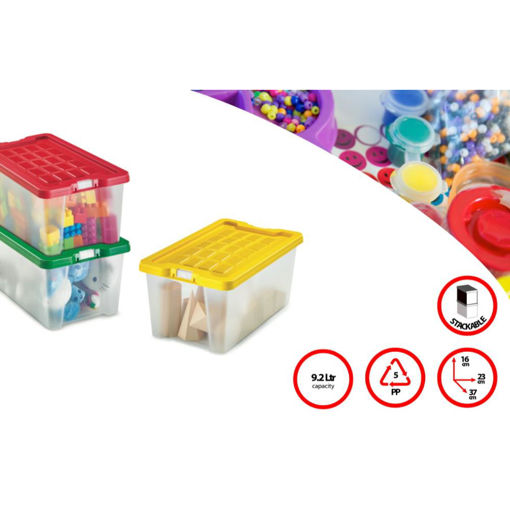 Picture of FAIBO STORAGE BOX IN POLY 37X23X16CM WITH LID